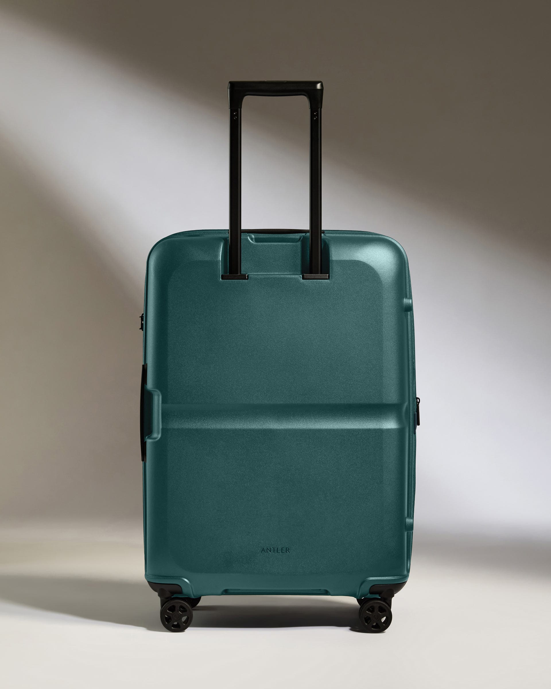 Antler Luggage -  Medium Suitcase in Marsh Blue - Single Stripe - Hard Suitcase - Medium Medium Suitcase in Blue - Single Stripe | Check Luggage