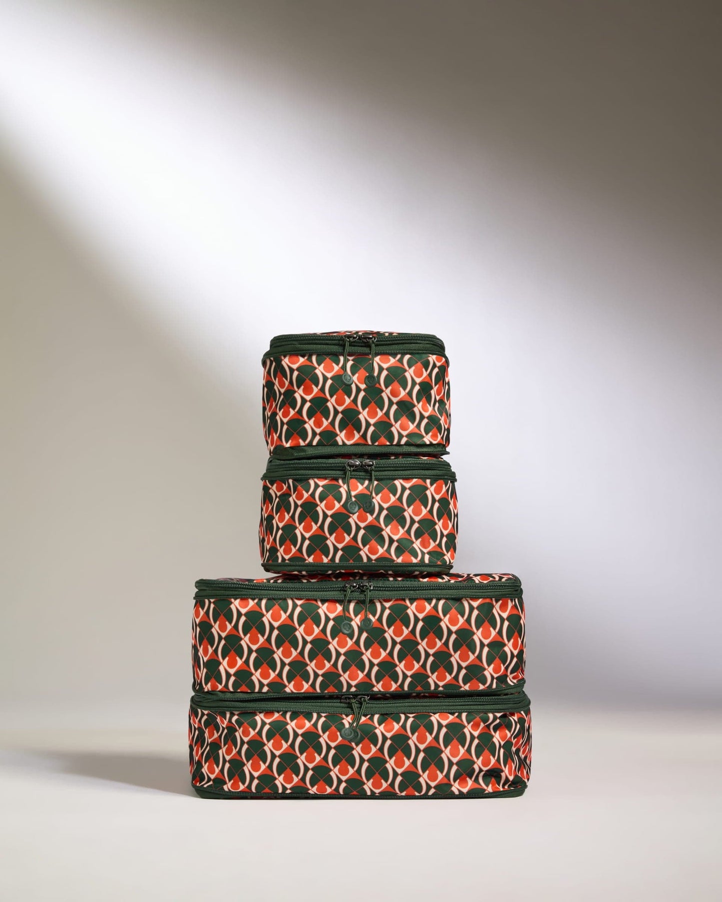 Antler Luggage -  Monogram Packing Cubes Multi- Set of 4 - Packing Cube - 4 Pk Packing Cubes Multi Colour Set of 4 | Travel Accessories | Packing Organiser