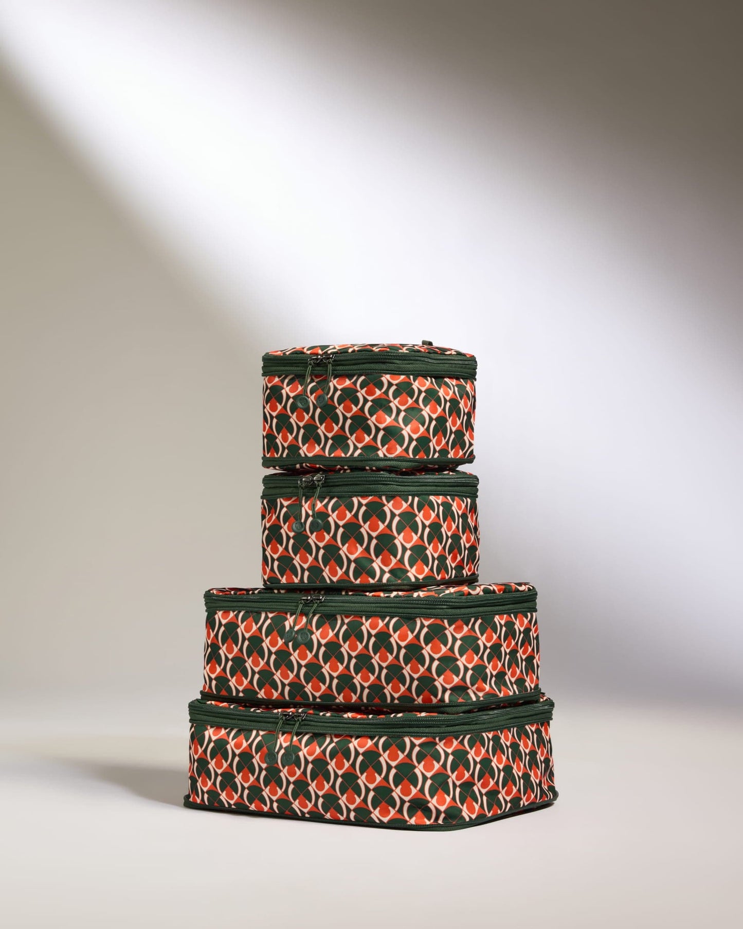 Antler Luggage -  Monogram Packing Cubes Multi- Set of 4 - Packing Cube - 4 Pk Packing Cubes Multi Colour Set of 4 | Travel Accessories | Packing Organiser