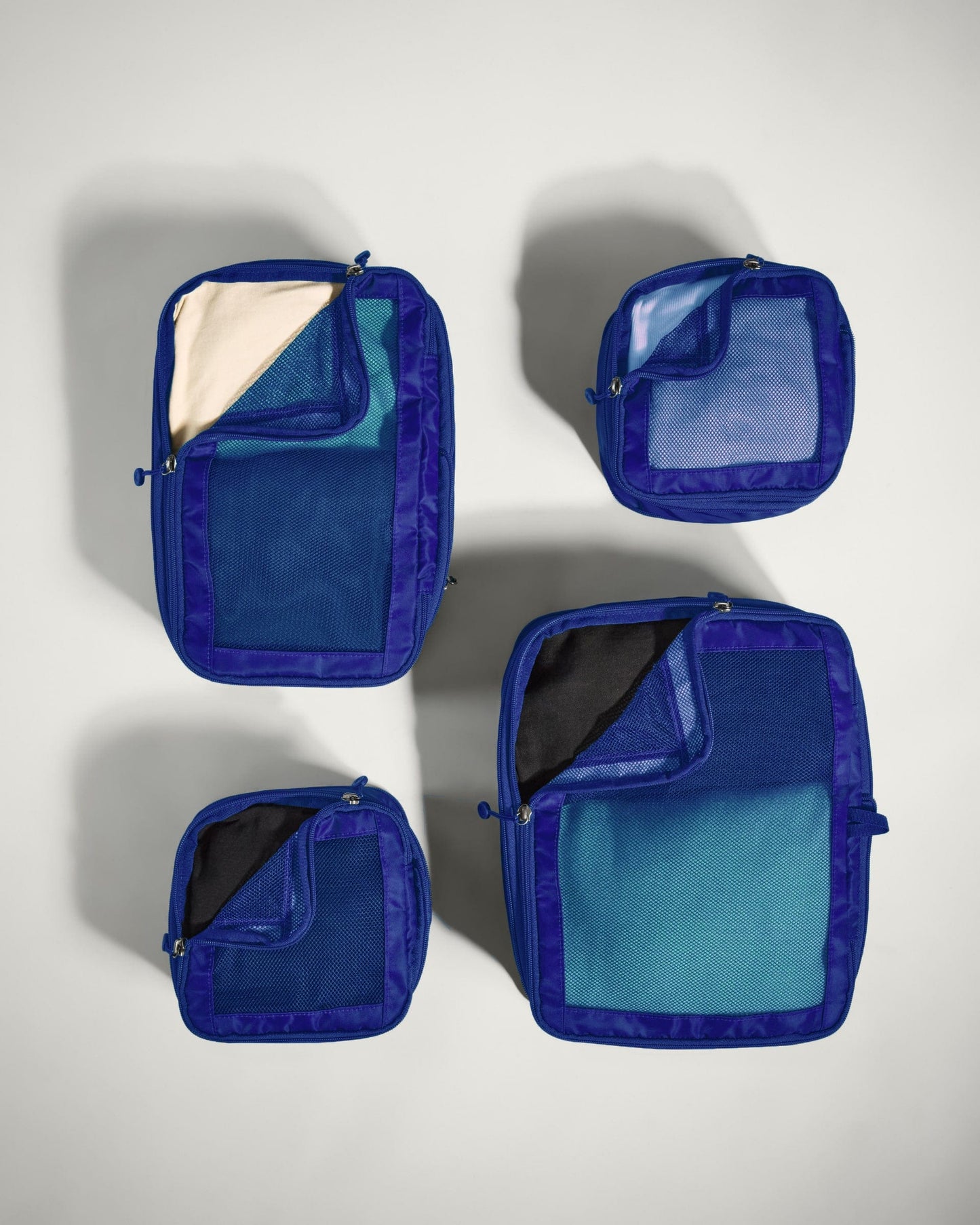 Antler Luggage -  Packing Cubes in Cobalt Blue - Set of 4 - Packing Cube - 4 Pk Packing Cubes in Cobalt Blue Set of 4 | Travel Accessories | Packing Organiser