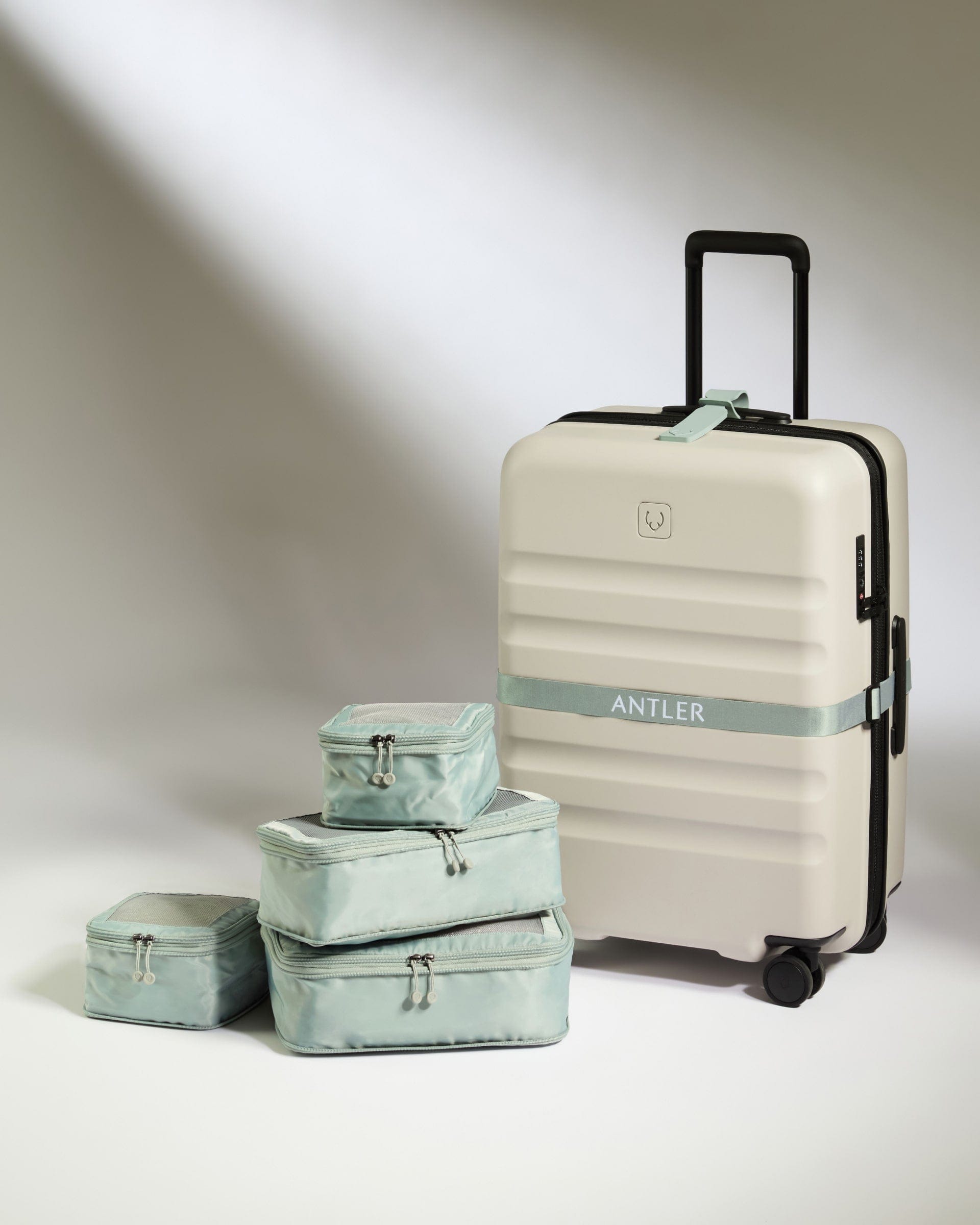 Antler Luggage -  Packing Cubes in Mist Blue - Set of 4 - Packing Cube Packing Cubes in Mist Blue Set of 4 | Travel Accessories | Packing Organiser