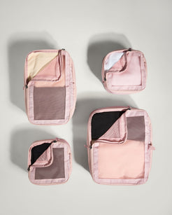 Packing Cubes in Pink Set of 4 | Travel Accessories | Packing Organiser ...
