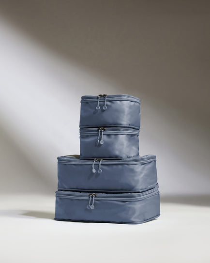 Antler Luggage -  Packing Cubes in Ocean - Set of 4 - Packing Cube - 4 Pk Packing Cubes in Ocean Set of 4 | Travel Accessories | Packing Organiser