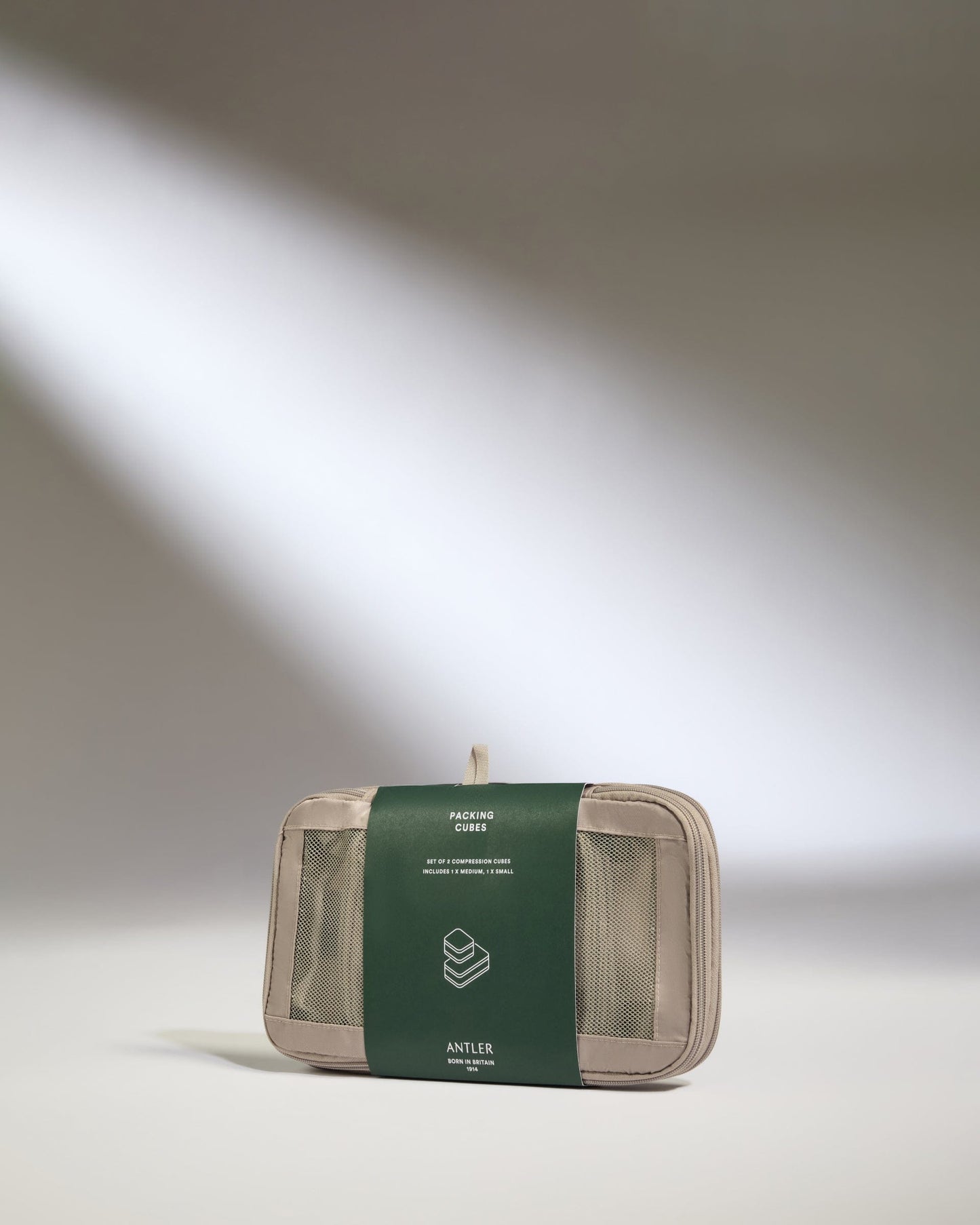 Antler Luggage -  Packing Cubes in Taupe- Set of 2 - Packing Cube - 2 Pk Packing Cubes in Black Set of 2 » Travel Accessories » Packing Organiser