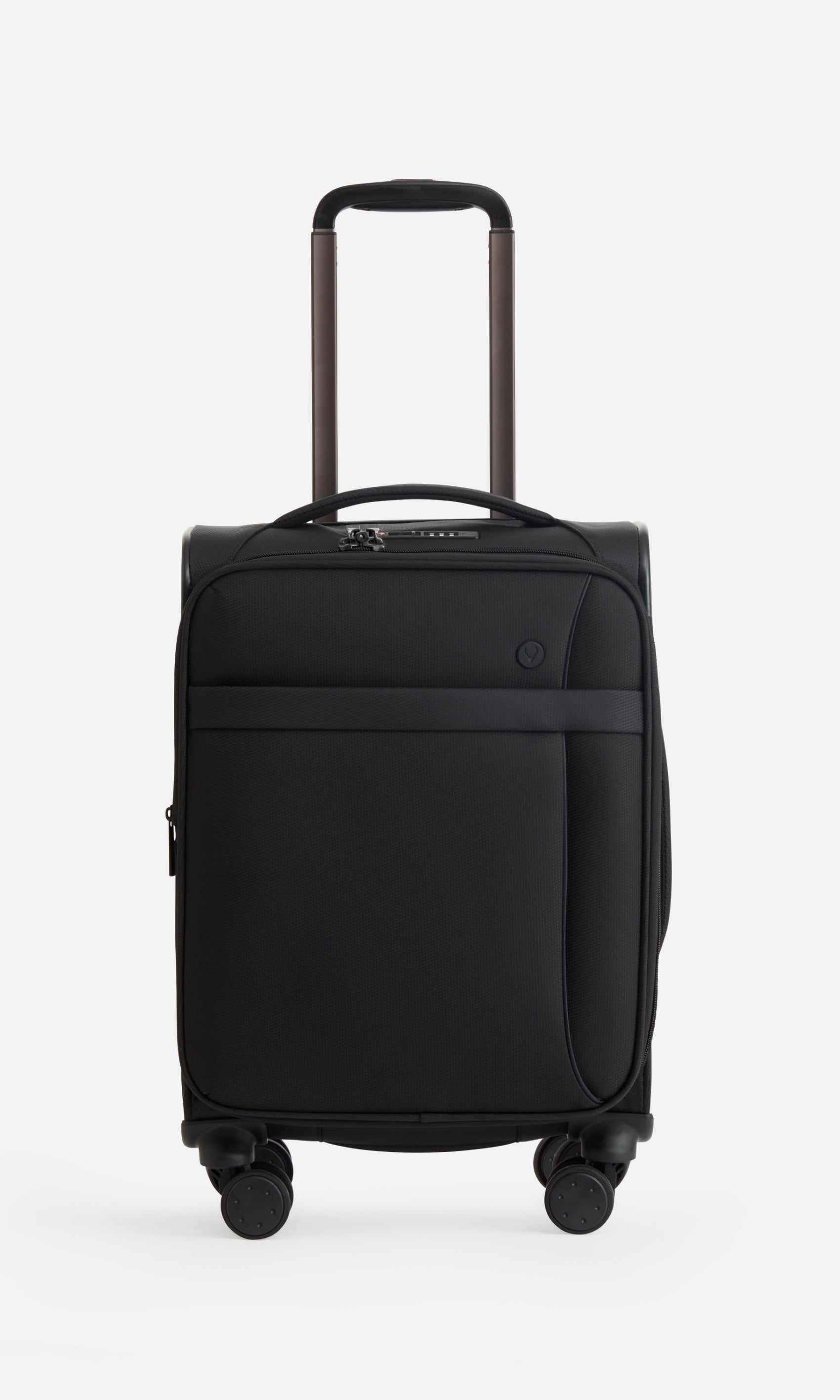 Antler Luggage -  Prestwick cabin in black - Soft Suitcases Prestwick Cabin Suitcase Black | Soft Shell Suitcase | Antler UK