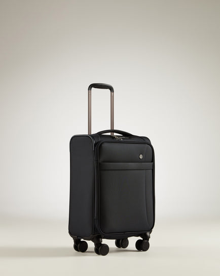 Antler Luggage -  Prestwick cabin in navy - Soft Suitcases Prestwick Cabin Suitcase Navy | Soft Shell Suitcase 