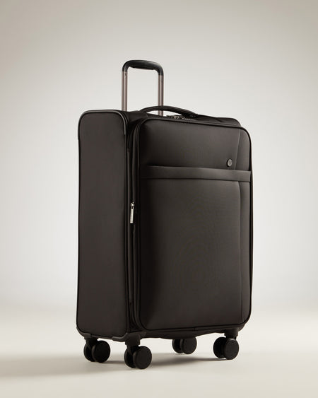 Antler Luggage -  Prestwick medium in grey - Soft Suitcases Prestwick Medium Suitcase Grey | Soft Shell Suitcase 