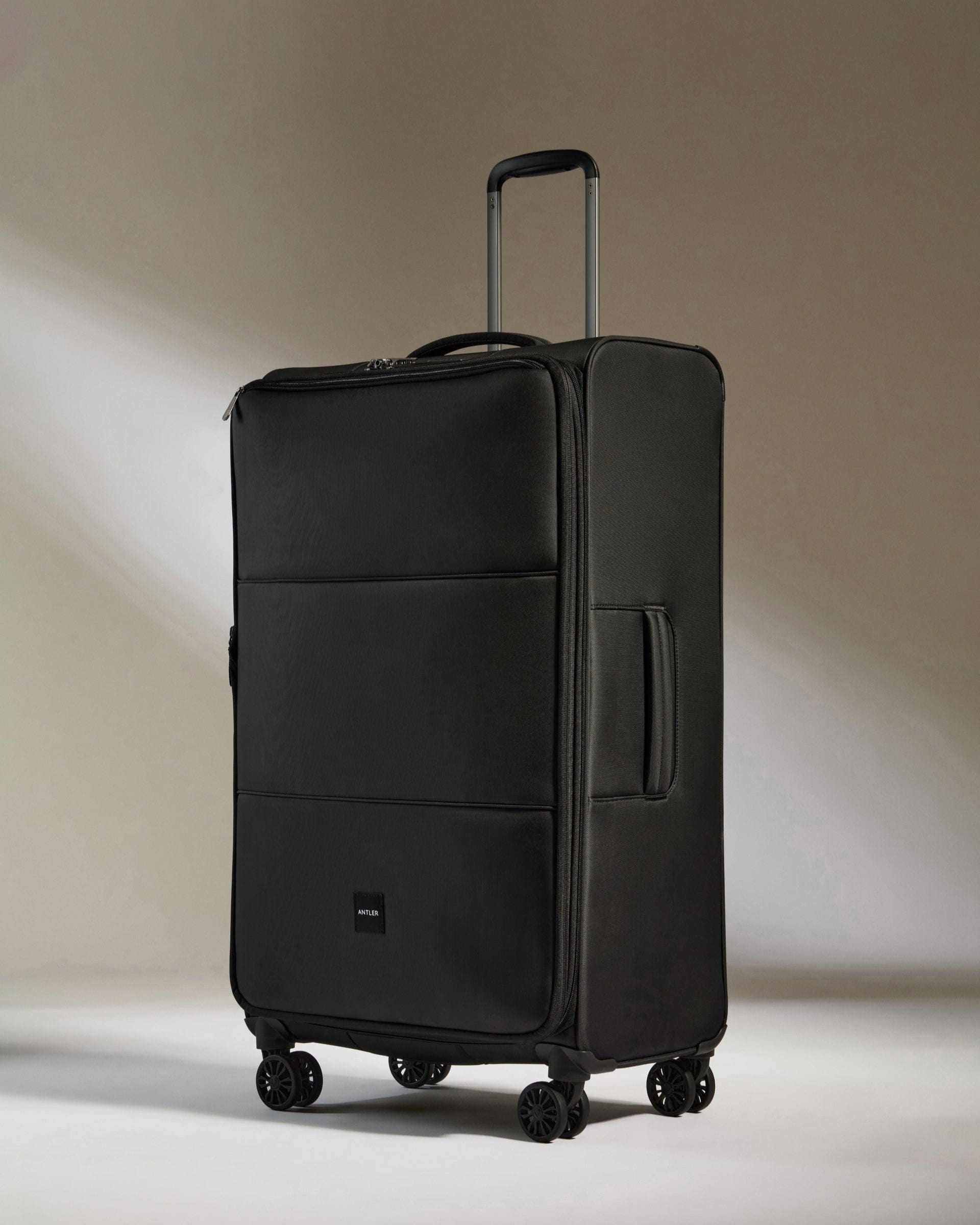 Antler Luggage -  Soft Stripe Set in Black - Soft Suitcase Soft Stripe Set in Black | Soft Suitcase
