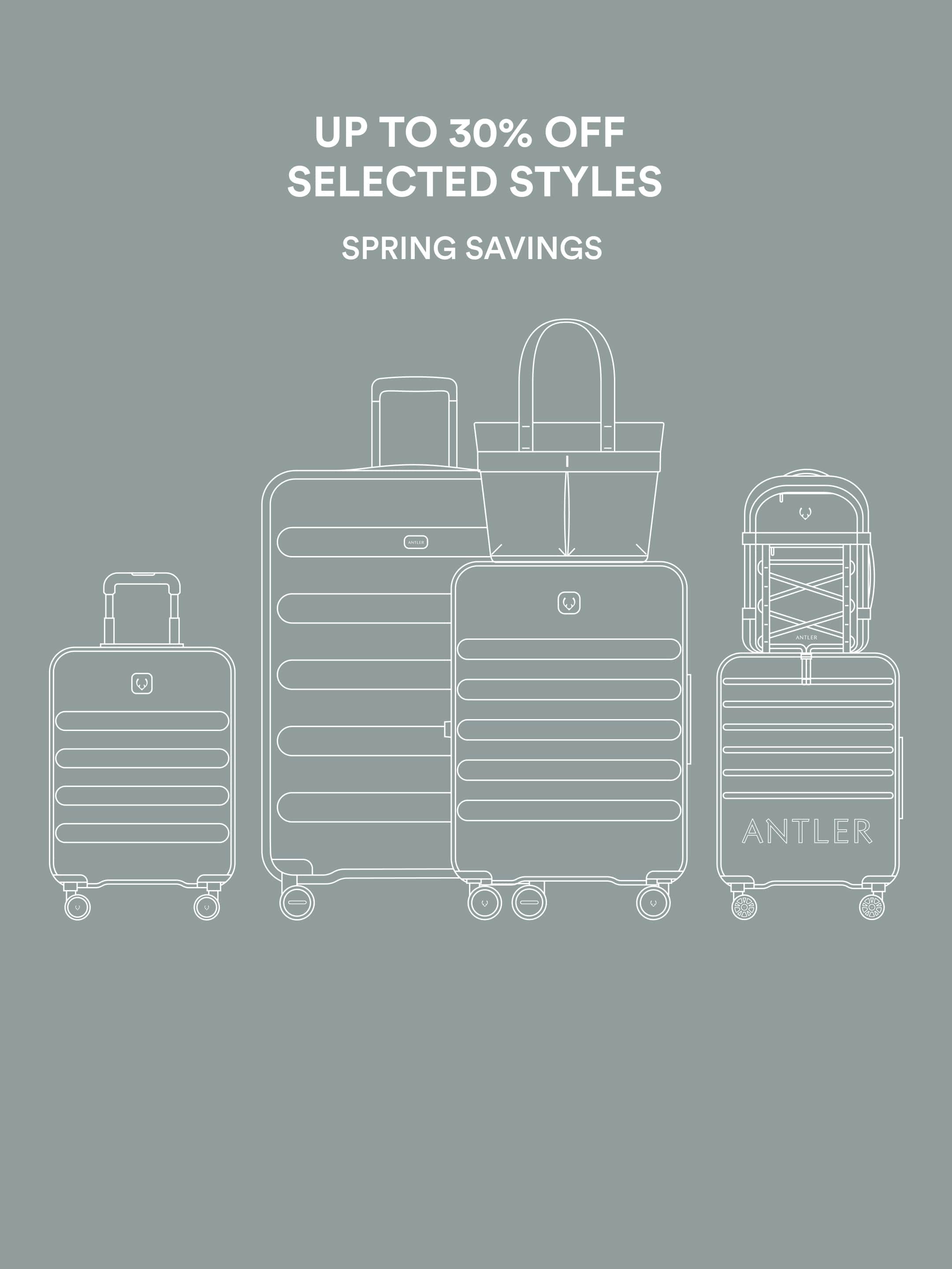 Antler Luggage -  Spring Savings PLP - featured Spring Savings PLP
