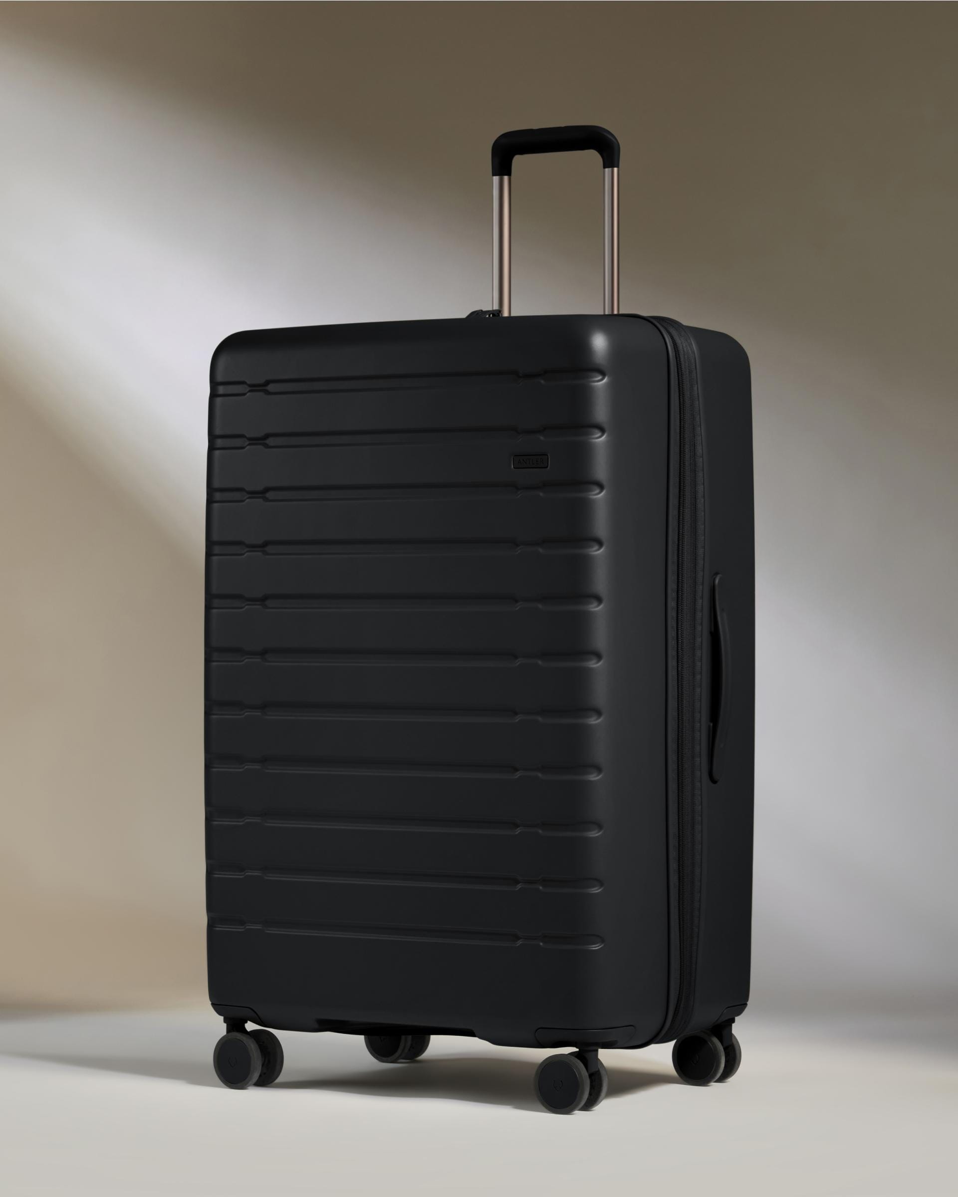 Antler Large Suitcase in Midnight Black - Stamford 2.0
