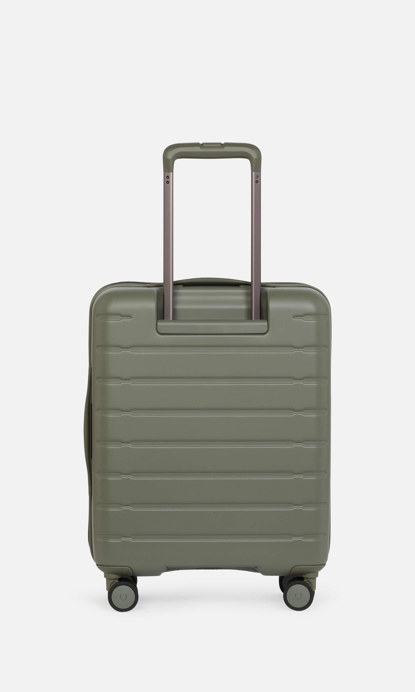Antler Luggage -  Stamford cabin in field green - Hard Suitcases Stamford Cabin Suitcase Green | Hard Luggage | Antler UK
