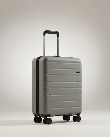 Antler Luggage -  Stamford cabin in khaki - Hard Suitcases Stamford Cabin Suitcase Khaki (Green) | Hard Luggage | Antler UK