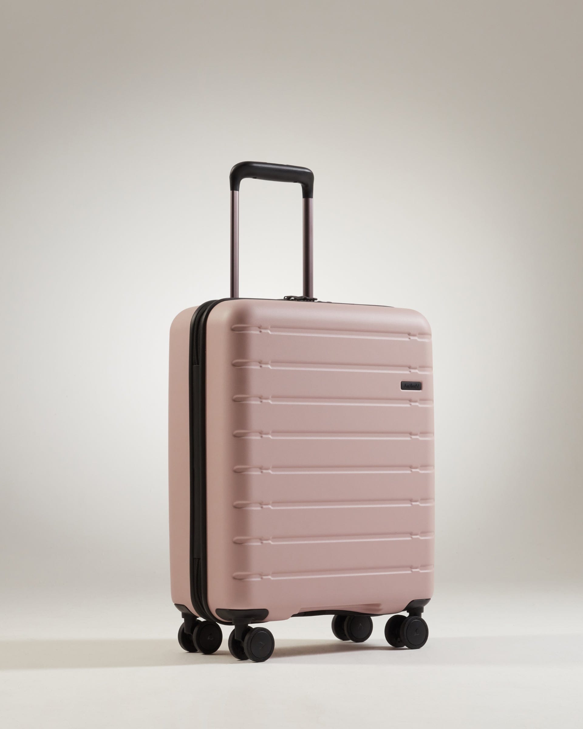 Antler Luggage -  Stamford cabin in putty - Hard Suitcases Stamford Cabin Suitcase Putty (Pink) | Hard Luggage | Antler UK
