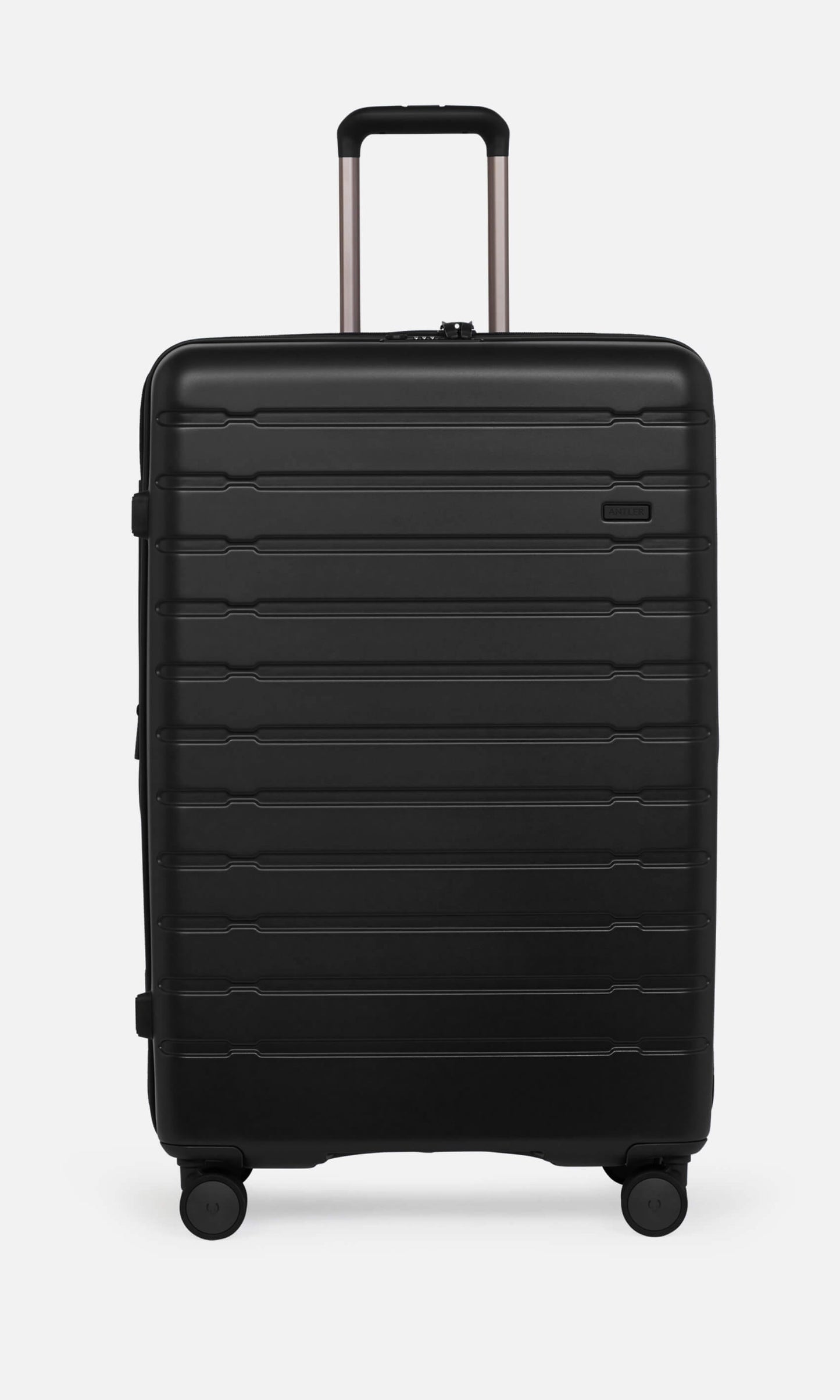 Antler Luggage -  Stamford large in midnight black - Hard Suitcases Stamford Large Suitcase Black | Hard Luggage | Antler UK
