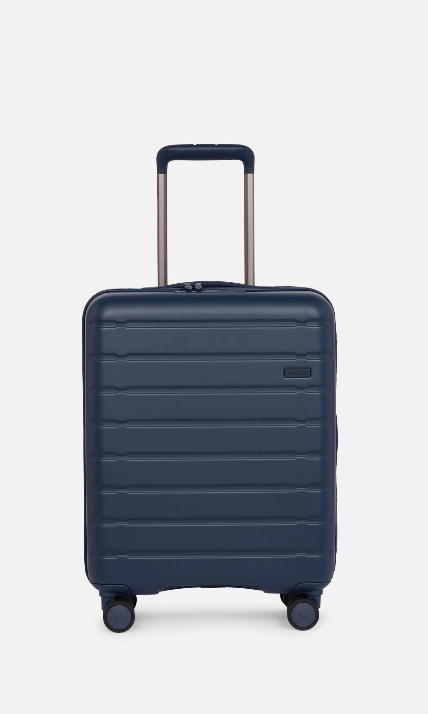 Antler Luggage -  Stamford set in dusk blue - Hard Suitcases Stamford Set of 3 Suitcases Blue | Hard Luggage | Antler 