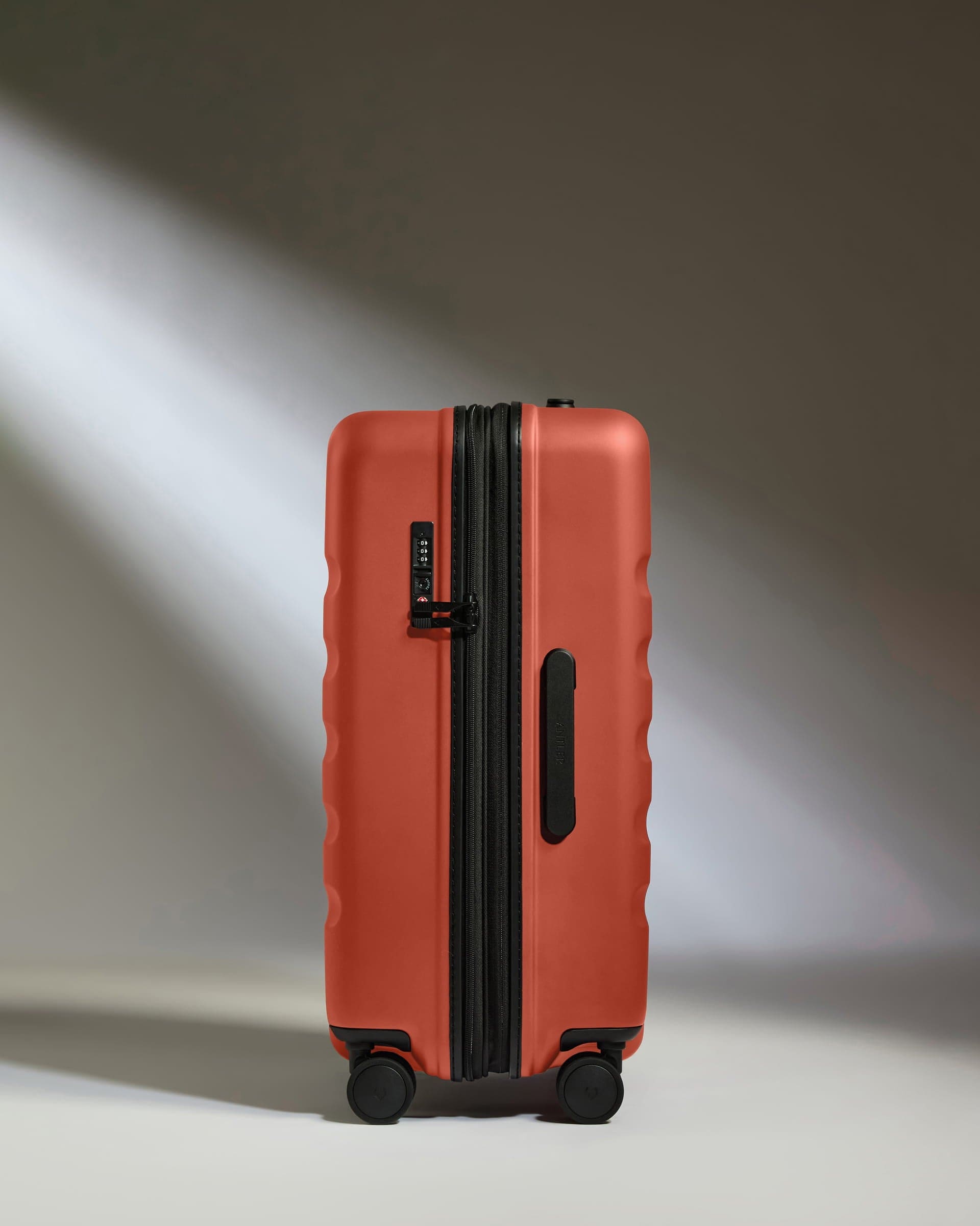 Antler Luggage -  Suitcase Set in Buckthorn Red - Icon Stripe - Hard Suitcase - Standard Cabin Set Suitcase Set in Red - Icon Stripe | Lightweight & Hard Shell Suitcase
