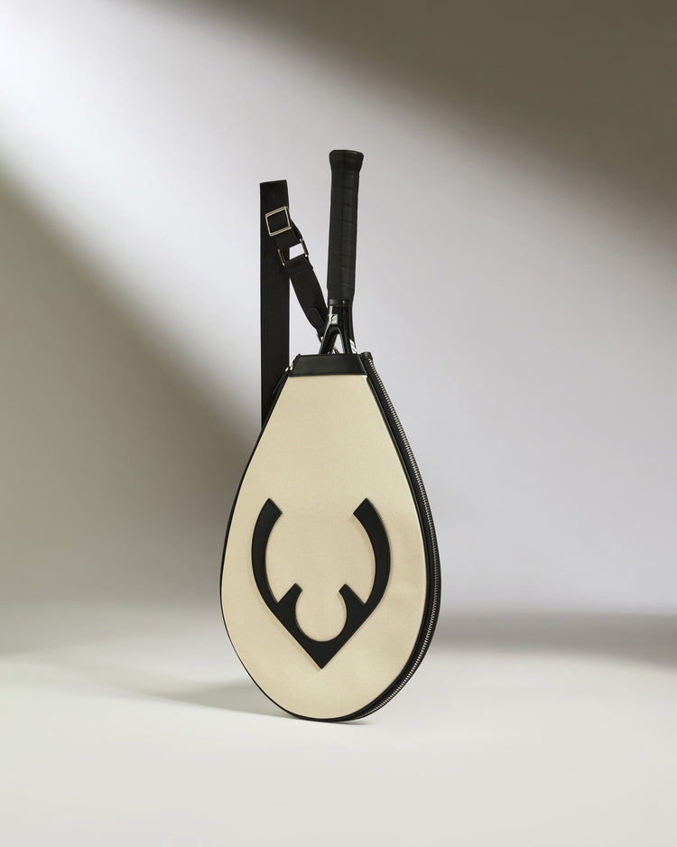 Antler Luggage -  Tennis Racket Cover in Cream - Summer Capsule - Accessories Tennis Racket Cover in Cream - Summer Capsule