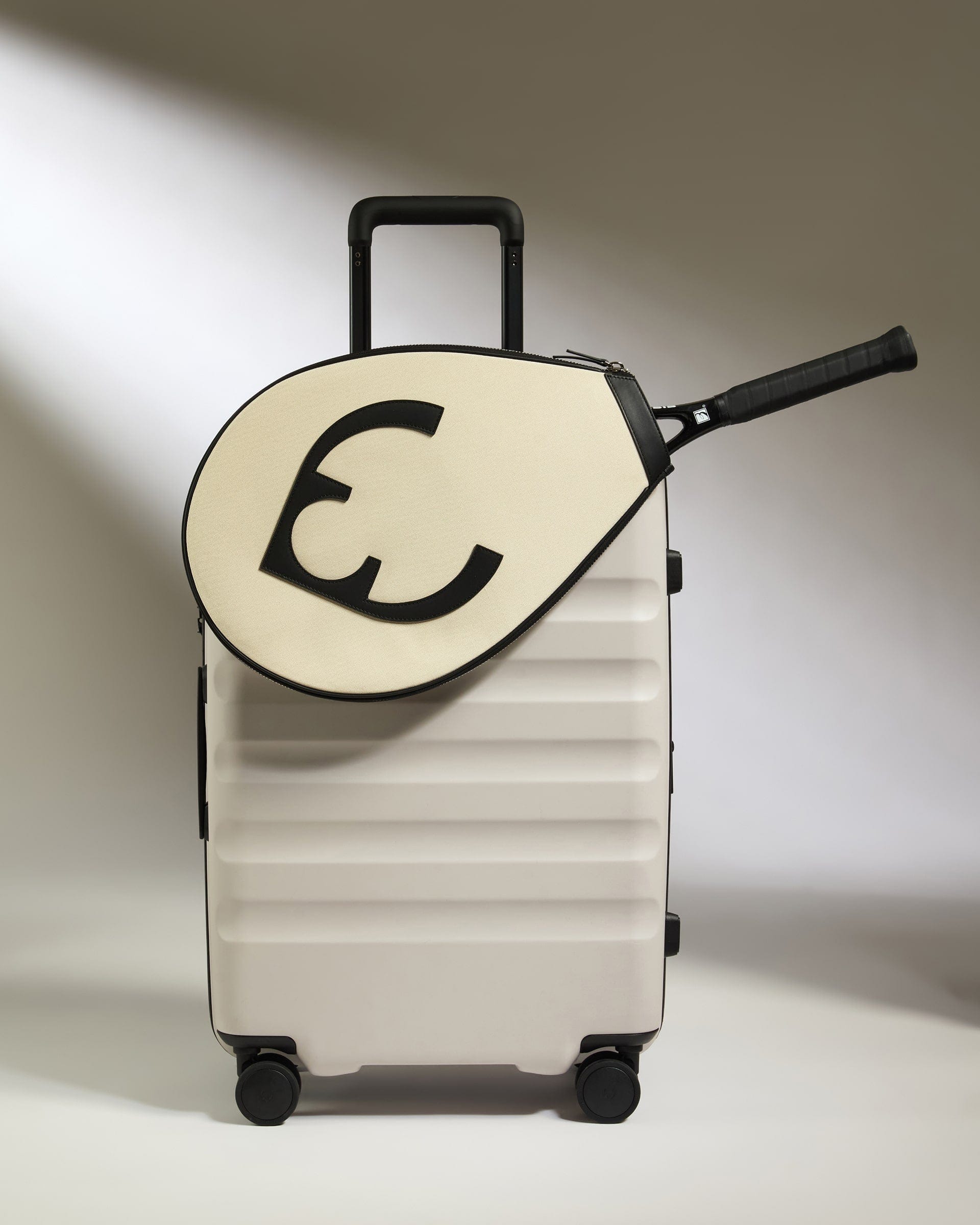 Antler Luggage -  Tennis Racket Cover in Cream - Summer Capsule - Accessories Tennis Racket Cover in Cream | Tennis & Sports Accessory