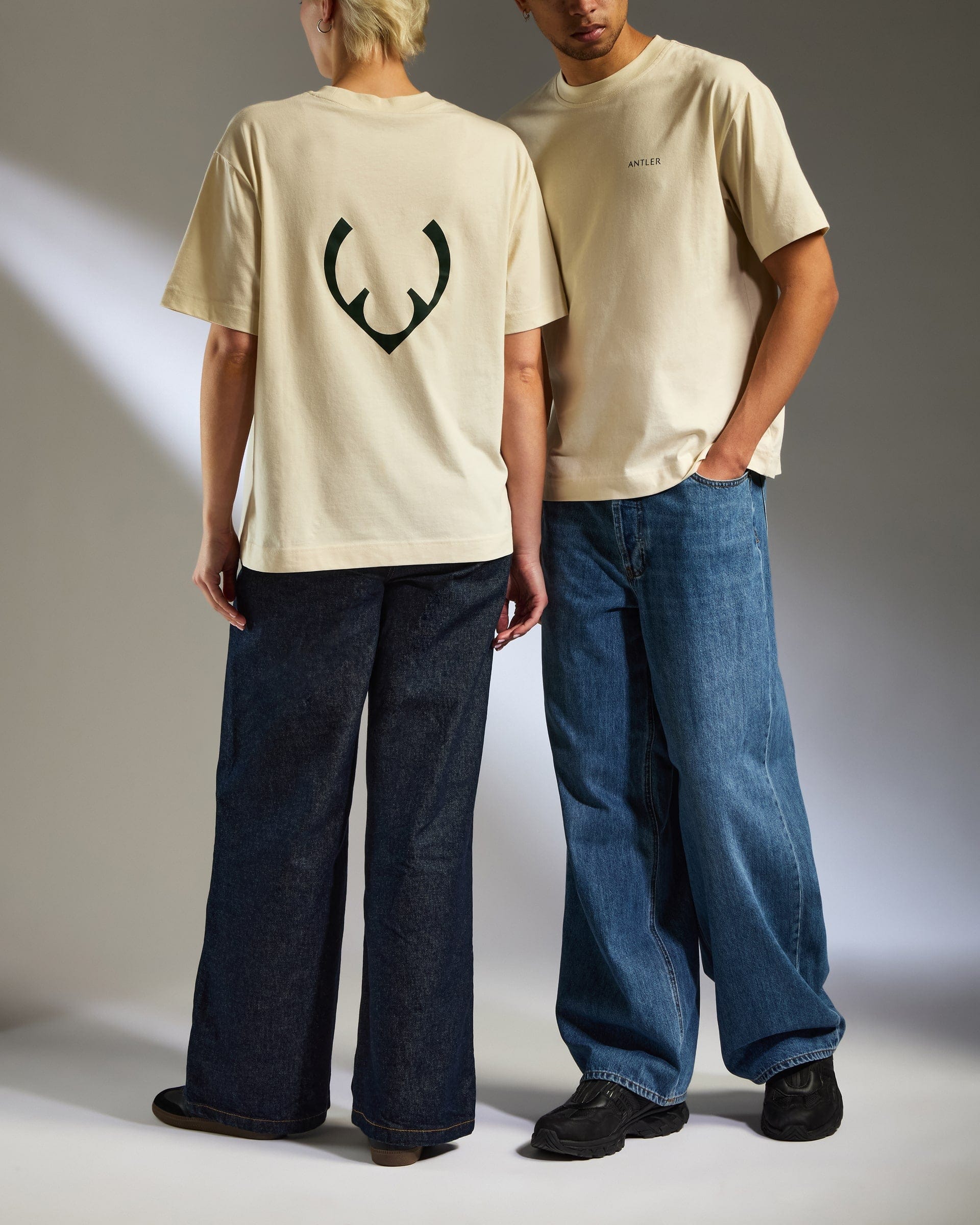 Antler Luggage -  Travel Essential T-Shirt in Cream - Apparel Travel Essential T-Shirt in Cream