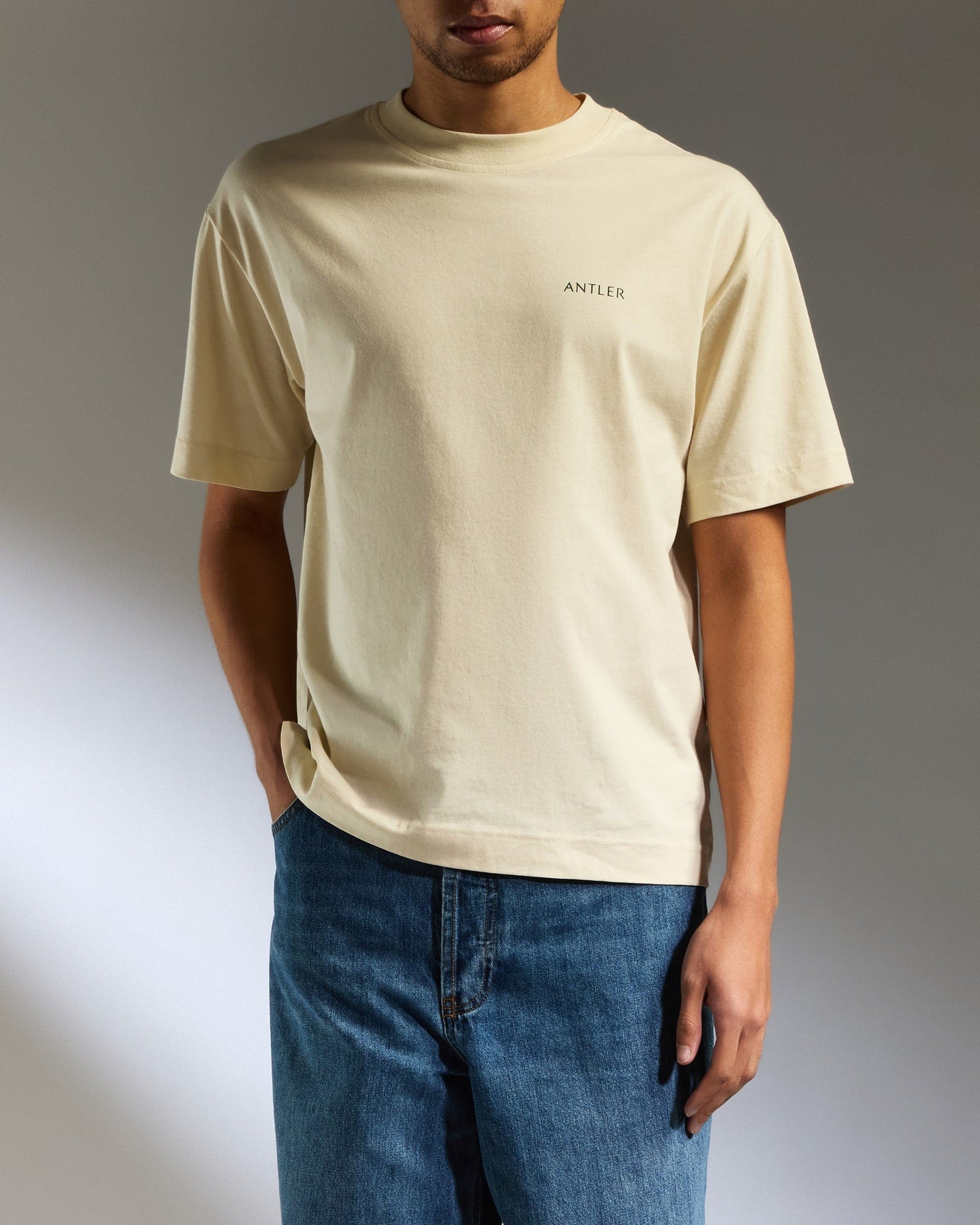 Antler Luggage -  Travel Essential T-Shirt in Cream - Apparel Travel Essential T-Shirt in Cream | Travel Clothing & Accessories