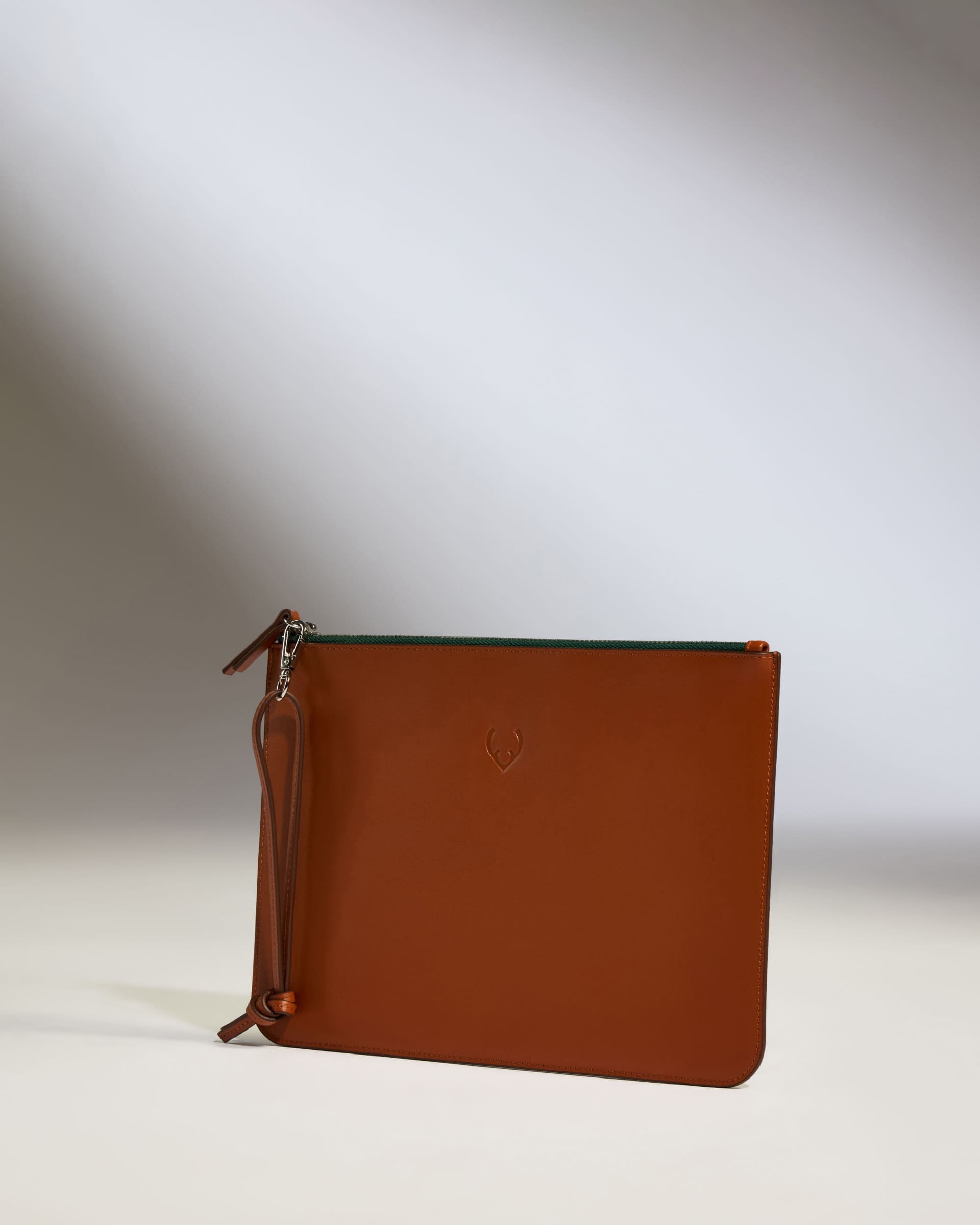 Zipped Pouch Wristlet Leather 1914 Collection
