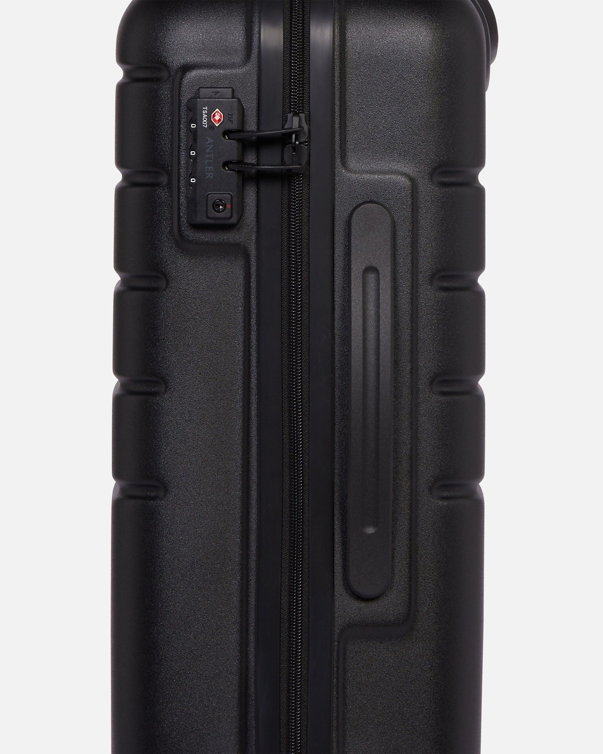 Antler UK Luggage -  Logo cabin in black - Hard Suitcases Logo Cabin Suitcase Black | Lightweight Hard Shell Luggage