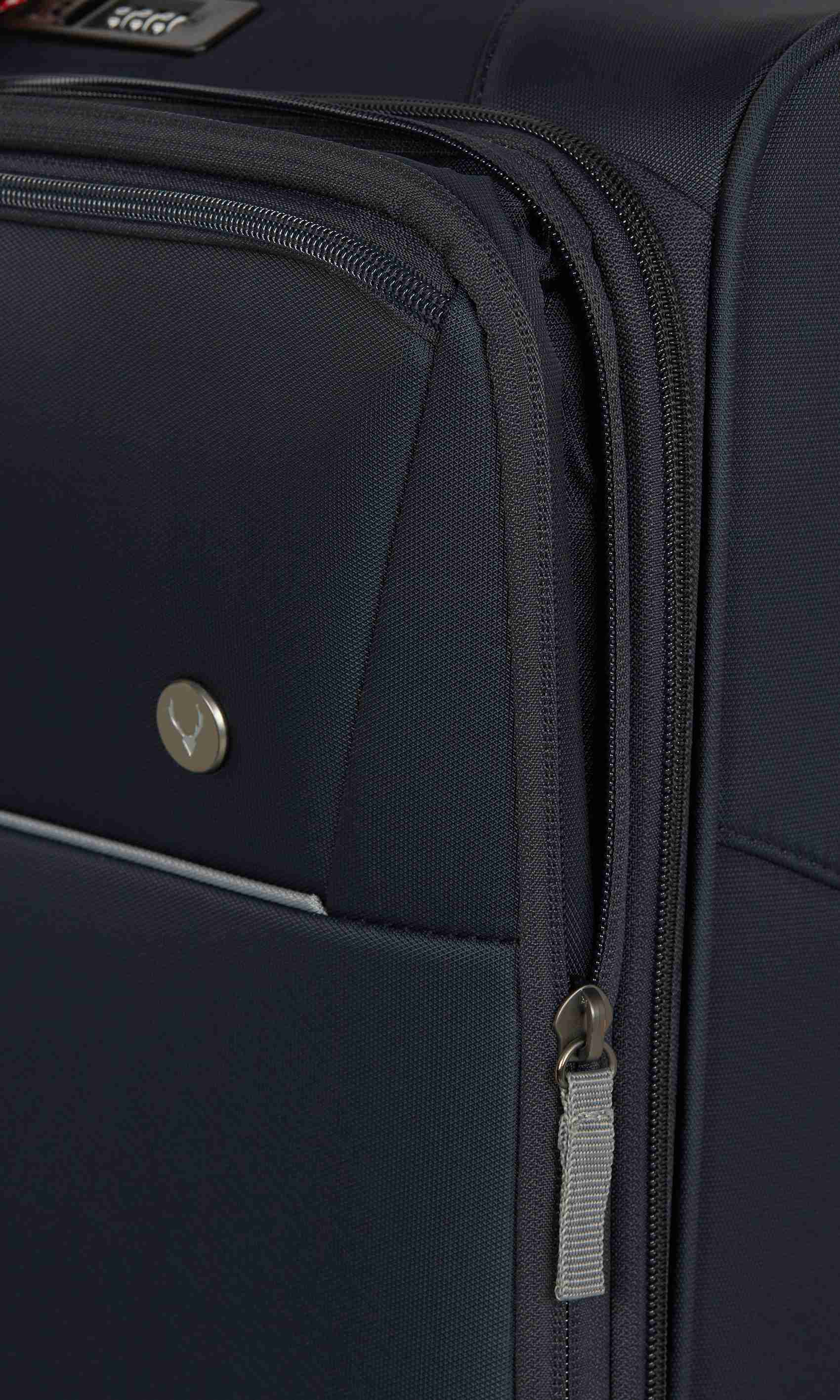 Brixham Medium Suitcase Navy Soft Shell Suitcase Antler UK