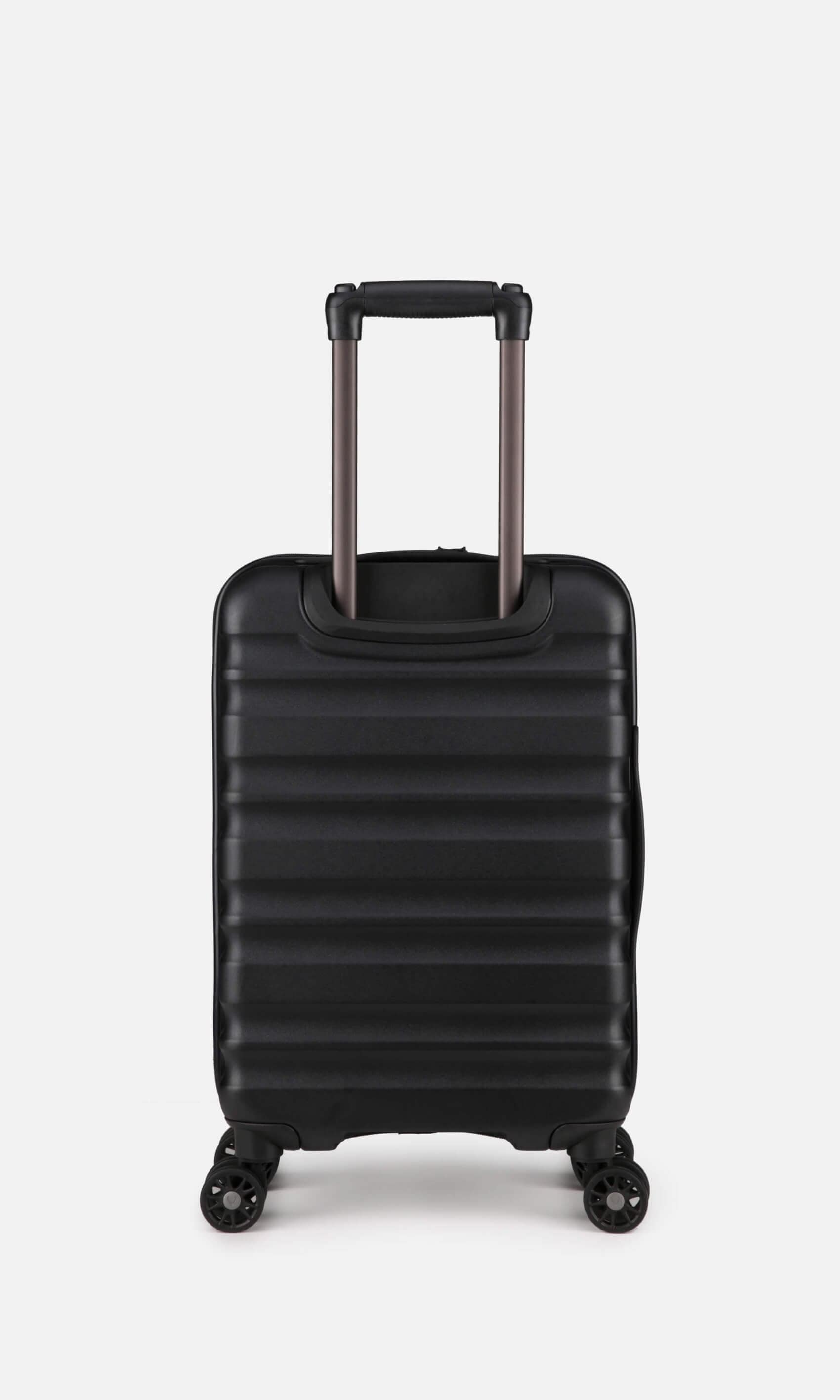 Antler Luggage -  Clifton expandable cabin in black - Hard Suitcases Clifton Expandable Cabin Suitcase Black | Hard Suitcase | Antler UK