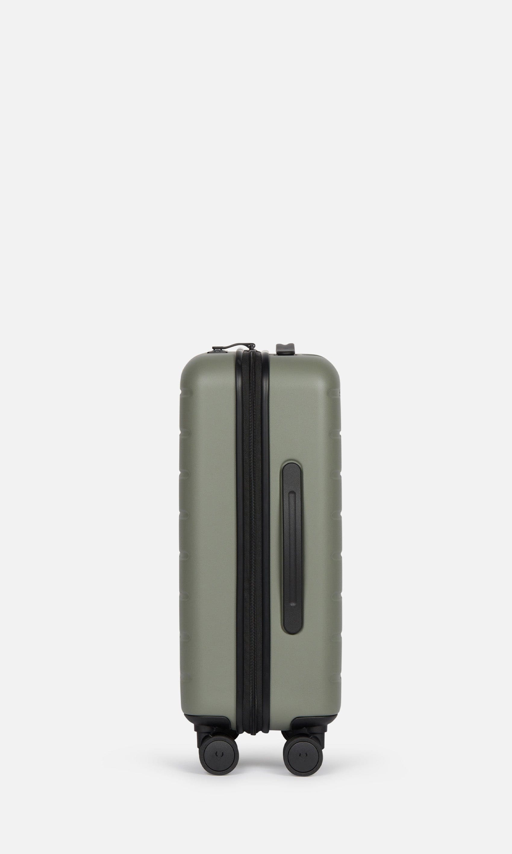 Antler Luggage -  Stamford cabin in khaki - Hard Suitcases Stamford Cabin Suitcase Khaki (Green) | Hard Luggage | Antler UK