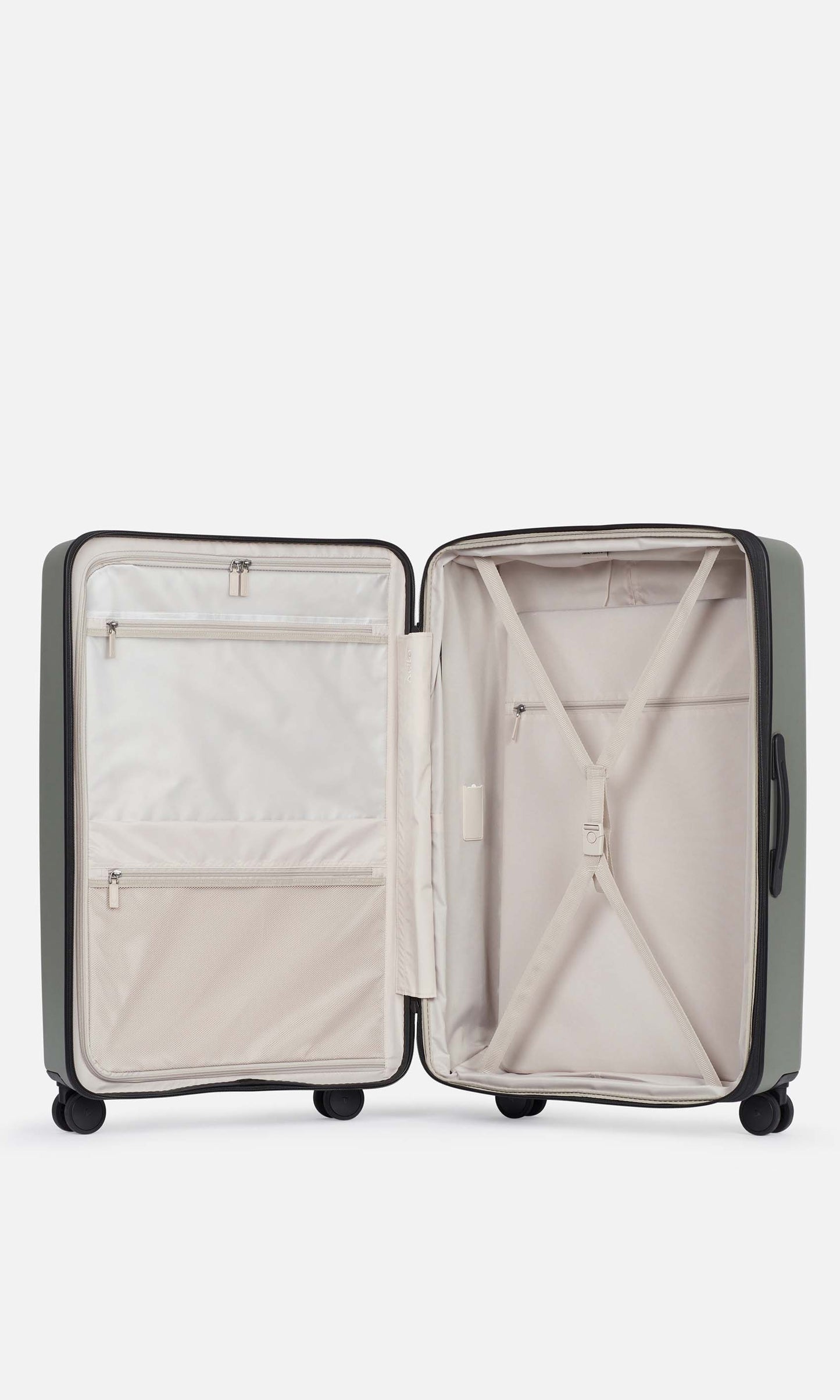 Antler Luggage -  Stamford large in khaki - Hard Suitcases Stamford Large Suitcase Khaki (Green) | Hard Luggage | Antler UK
